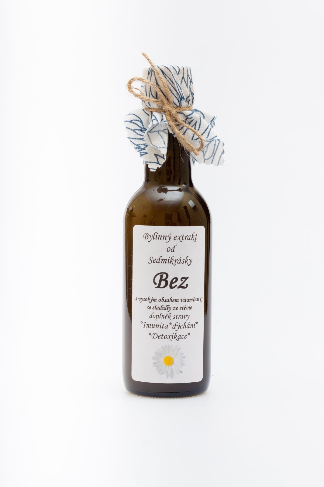 Sedmikráska bylinný extrakt Baza 250ml imunita, dýchanie, detoxikácia Rodinná farma Sedmikráska