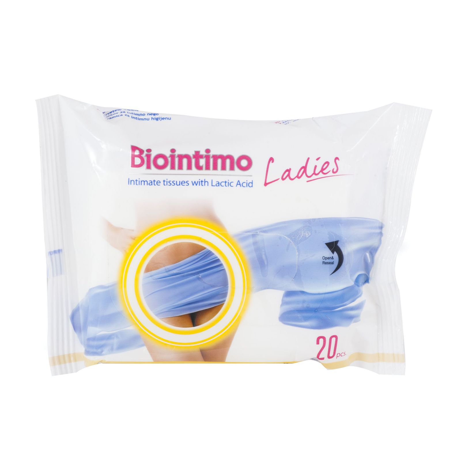BioIntimo - vlhčené utierky s kyselinou mliečnou vyťahovacie 20 ks BioIntimo Corporation
