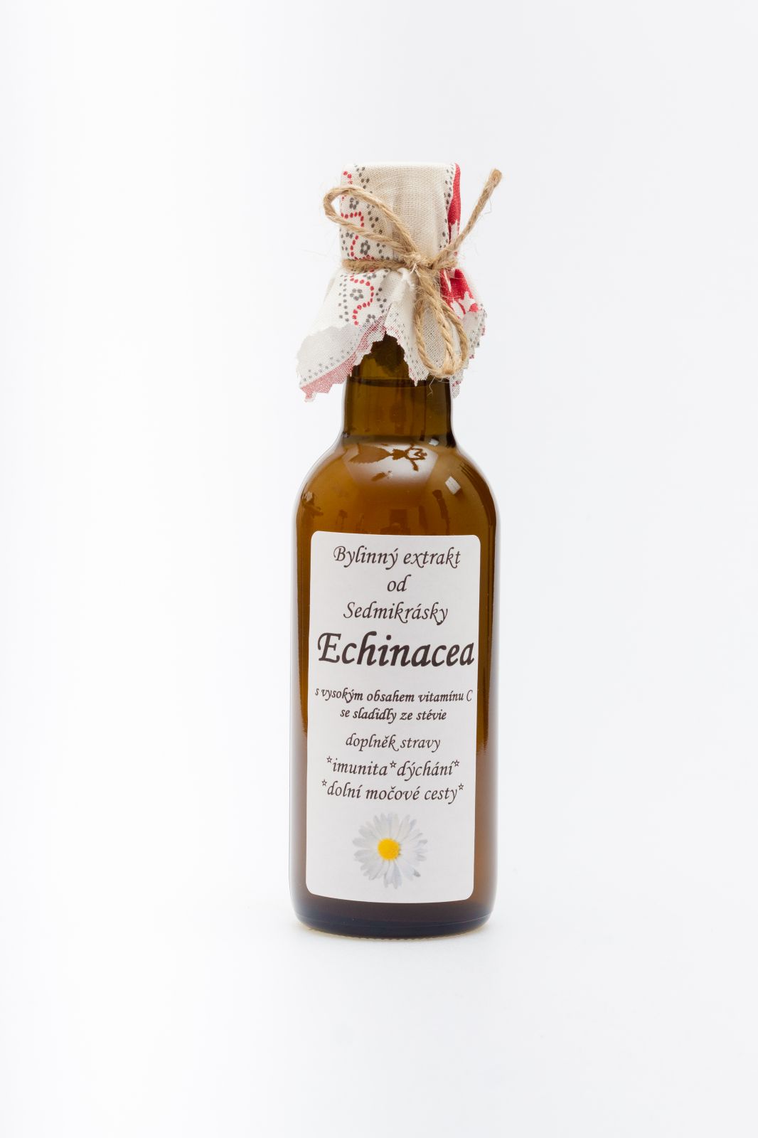 Bylinný extrakt Echinacea 250ml imunita, dýchání a močové cesty doplněk stravy Rodinná farma Sedmikráska