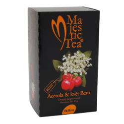 Biogena Majestic Tea Acerola & květ Bezu 20x2,5g  Bylinný čaj aromatizovaný, porcovaný.