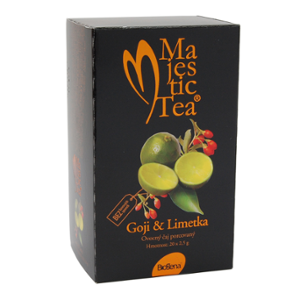 Biogena Majestic Tea Goji & Limetka 20x2,5g Ovocný čaj aromatizovaný, porcovaný. Biogena CB s.r.o.