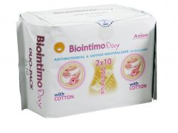 Anion BioIntimo dámske hygienické denné vložky  DUO pack 2x10ks s anionovým páskem