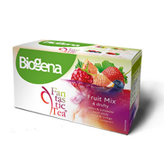 Biogena Fantastic Fruitmix 5 x á 4 druhy 2,1 g bylinné a ovocné aromatizované čaje, porcované. Biogena CB s.r.o.