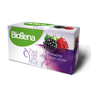 Fantastic Malina & Ostružina 20 x 2,2 g Ovocný čaj aromatizovaný, porcovaný. Biogena CB s.r.o.