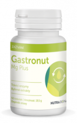 NUTRA-BONA GASTRONUT - doplnok stravy s obsahom unikátneho komplexu tráviacich enzýmov, vápniku, horčíku