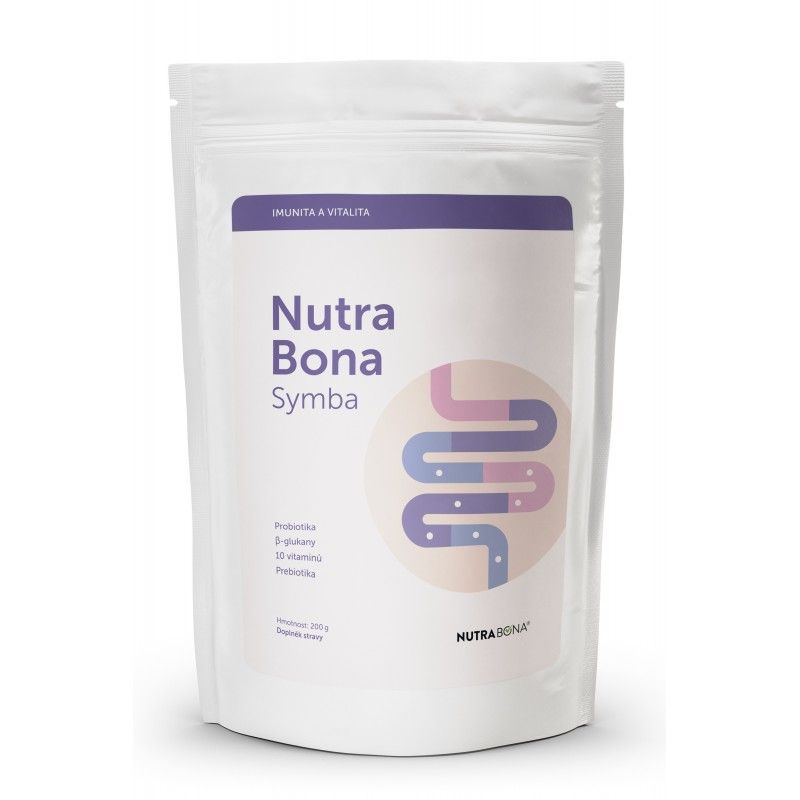 Doplnok stravy NUTRA BONA symba s β-glukanmi 200gr - jahodový 200gr NUTRA-BONA