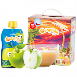 Ovocňák  - Pyré jablko 120 ml čistě přírodní produkty z ovoce a zeleniny, bez konzervantů, sladidel, barviv, jen 100% ovoce