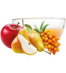 Ovocňák - Pyré Jablko - hruška, rakytník 200 ml - 55% jablečné dřeně, 40 % hrušková dřeň, 5% rakytníková dřeň