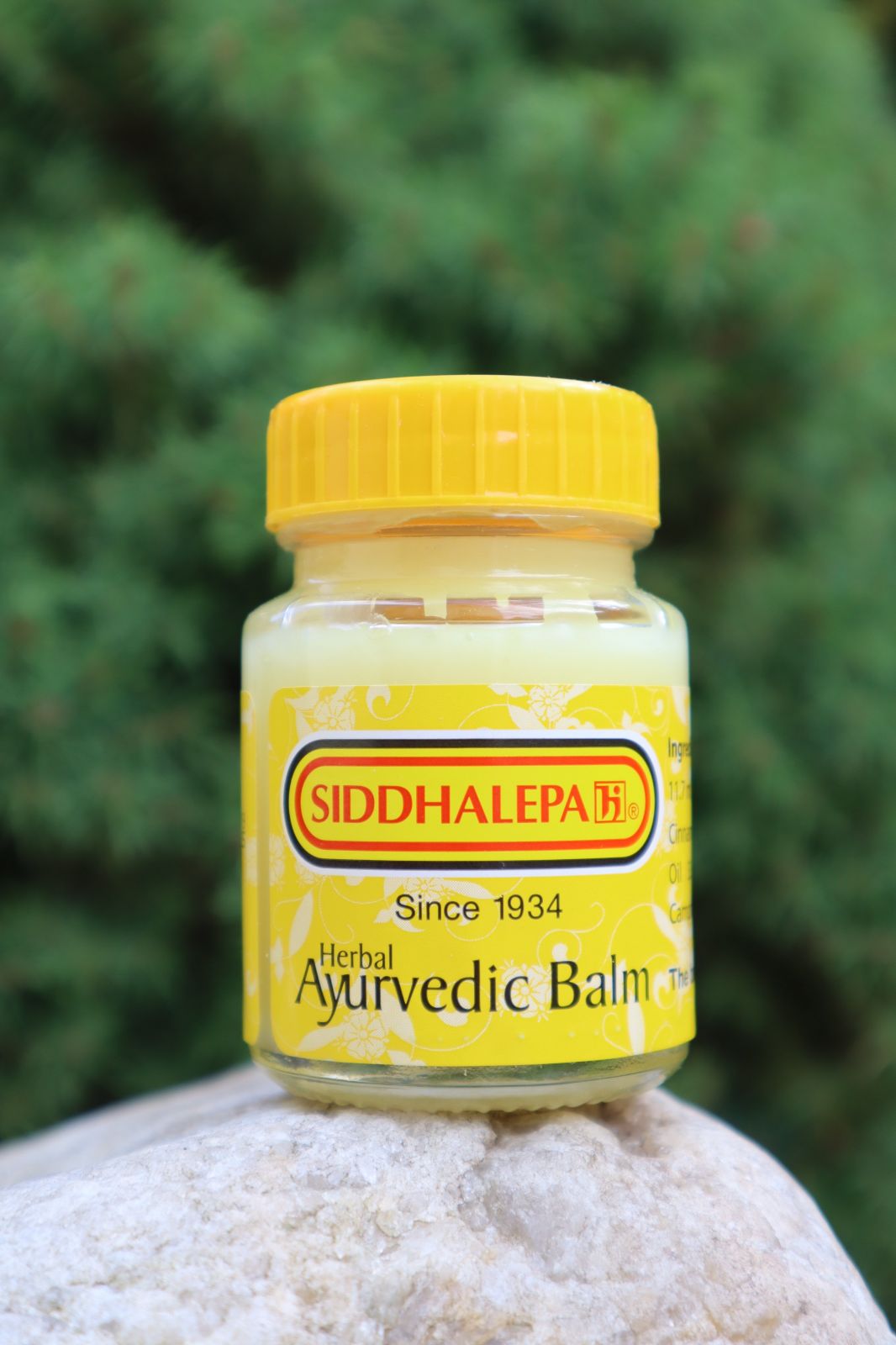 Ayurvédskej BYLINNÝ BALZAM Siddhalepa 50 g proti bolesti svalov, kĺbov, hlavy, bolesti v krku, pomoc pri chrípke, pri pichnutie hmyzom a mnoho ďalšieho ......