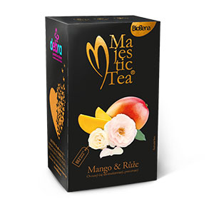 Biogena Majestic Tea Mango & Ruže 20x2,5g Ovocný čaj aromatizovaný, porciovaný. Biogena CB s.r.o.
