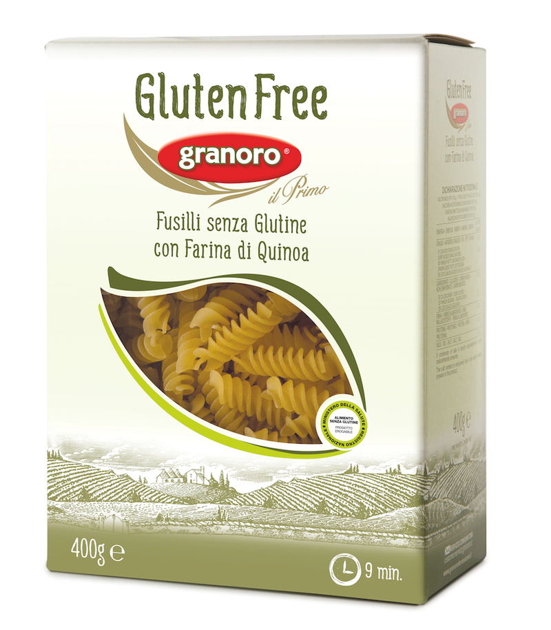 Fusilli senza Glutine con Farina di Quinoa - bezlepkové špirály GRANORO 400g Pastificio Granoro