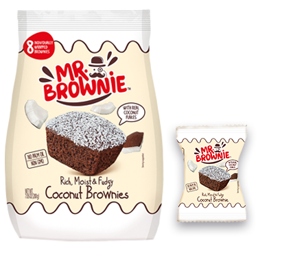 Mr. Brownie - Kokosové sušienky 200gr - 8 x 2,5 g