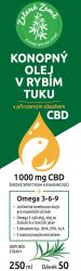 Zelená země Konopný olej v rybom tuku s CBD, 250 ml. Výživový doplnok s prirodzeným obsahom CBD. Jedinečná kombinácia olejov pre maximálny účinok, 250 ml (1000 mg CBD) Zelená Země s.r.o.