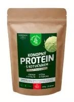 Zelená země Konopný proteín s kotvičníkom s príchuťou kakao/banán. Na podporu energie a vitality - ideálny pre mužov.