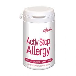 ACTIV STOP ALLERGY 60 VEGAN KAPSÚL -  vhodný pri sezónnych alergiách (pele, trávy), pri histamínovej intolerancii, alergiách na prach, roztoče alebo alergii na niektoré zvieratá (mačky, psy, vtáky a pod.)