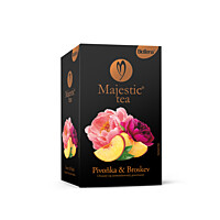 Biogéna Majestic Tea Pivonka & Broskyňa 20x2,5 g. Exkluzívny ovocný porciovaný čaj.
