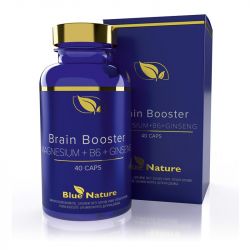Brain Booster MAGNESIUM + B6 + GINSENG Výživový doplnok, 40 kapsúl.