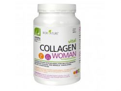 Collagen WOMAN so špeciálnou zmesou bylín, kyselinou hyalurónovou, vit. C a D 300 g. Výživový doplnok na báze kolagénu, glukosamínu, chondroitínu, MSM, horčíka, vitamínu, bylín a kyseliny hyalurónový. Citrusová aróma.