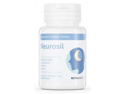 NUTRA-BONA® Neurosil doplnok stravy pre dobrú psychiku, schopnosť relaxácie a kvalitný spánok 50 kapsúl Nutra - Bona