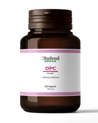 Medveď natural OPC 60 kapsúl. OPC extrakt z hroznových jadier s obsahom vitamínu C